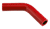 Red Silicone Hose, 1 1/8" I.D. 45 degree Elbow, 4" Legs