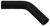 Black Silicone Hose, 1 1/8" I.D. 45 degree Elbow, 4" Legs