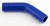 Blue Silicone Hose, 1 3/8" I.D. 45 degree Elbow, 4" Legs