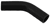Black Silicone Hose, 1 1/2" I.D. 45 degree Elbow, 4" Legs