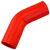 Red Silicone Hose, 1 3/4" I.D. 45 degree Elbow, 4" Legs