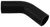 Black Silicone Hose, 2 1/4" I.D. 45 degree Elbow, 4" Legs