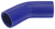 Blue Silicone Hose, 2 1/2" I.D. 45 degree Elbow, 4" Legs
