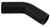 Black Silicone Hose, 2 1/2" I.D. 45 degree Elbow, 4" Legs
