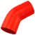 Red Silicone Hose, 3.00" I.D. 45 degree Elbow, 4" Legs