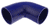 Blue Silicone Hose, 4 1/2" I.D. 90 degree Elbow, 6" Legs