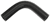 Black Silicone Hose, 3/4" I.D. 90 degree Elbow, 4" Legs