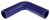 Blue Silicone Hose, 1 5/8" I.D. 90 degree Elbow, 6" Legs