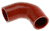 Red Silicone Hose, 2 1/8" I.D. 90 degree Elbow, 4" Legs
