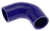 Blue Silicone Hose, 2 1/8" I.D. 90 degree Elbow, 4" Legs