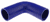 Blue Silicone Hose, 2 1/4" ID 90 degree 6" Legs