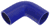 Blue Silicone Hose, 2 1/4" ID 90 degree 4" Legs