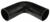 Black Silicone Hose, 2 3/8" I.D. 90 degree Elbow, 6" Legs