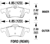 Hawk Brake Pad, 2012-18 Ford Focus Rear (D1564)