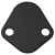 FORD Logo Fuel Pump Block-Off Plate, Black Crinkle Finish