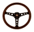 MOMO Heritage Indy Black Spoke Wood Steering Wheel, 350mm