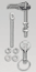 OMP Slide Type Captive Hood Pins, Aluminum