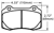 PFC Race Pad, Alfa, Cobra R, Jaguar, Lotus, Viper (D592)