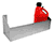 Pit Pal Trailer Fuel Jug Rack - for Three