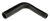 Black Silicone Hose, 1" x 5/8" 90 deg. Reducing Elbow