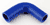 Blue Silicone Hose, 1 3/8 x 1 3/16" 90 deg. Reducing Elbow