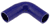 Blue Silicone Hose, 1 1/2 x 1 3/8" 90 deg. Reducing Elbow