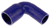 Blue Silicone Hose, 1 1/2 x 2" 90 deg. Reducing Elbow