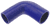 Blue Silicone Hose, 2 3/8 x 2" 90 deg. Reducing Elbow