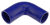 Blue Silicone Hose, 2 1/2" x 2 1/4" 90 deg. Reducing Elbow