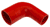 Red Silicone Hose, 2 3/4" x 2.00" 90 deg. Reducing Elbow