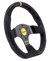 Sabelt 2026X Flat Bottom Steering Wheel, Black Suede, 330mm