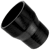Black Silicone Hose, 4.00 x 3 1/4 inch ID Straight Reducer