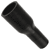 Black Silicone Hose, 1 1/2 x 7/8 inch ID Straight Reducer