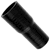 Black Silicone Hose, 1 3/4 x 1 1/2 inch ID Straight Reducer