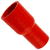 Red Silicone Hose, 2 x 1 1/2 inch ID Straight Reducer