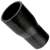 Black Silicone Hose, 2 1/4 x 1 3/4 inch ID Straight Reducer