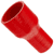 Red Silicone Hose, 2 1/2 x 1 1/2 inch ID Straight Reducer