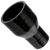 Black Silicone Hose, 2 3/4 x 1 3/4 inch ID Straight Reducer