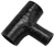 Black Silicone T-Hose, 38mm (1.50") ID w/25mm (1") ID Branch