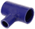 Blue Silicone T-Hose, 51mm (2.00") ID w/25mm (1") ID Branch