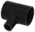 Black Silicone T-Hose, 63mm (2.50") ID w/25mm (1") ID Branch