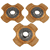 Tilton 5.5" OT-3 Triple Clutch Disc Set, Paddle, 1-5/32 x 26