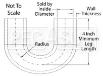 Red Silicone Turbo Hose 180 Degree Elbows Product Group