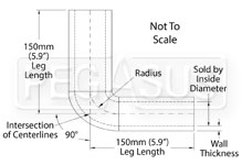 Black Silicone Turbo Hose 90 Degree Elbows, 6" Legs Product Group