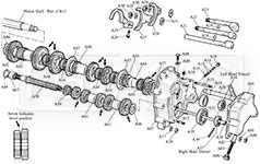 Webster / Hewland Mk-Series Geartrain Parts (Drawing A) Product Group