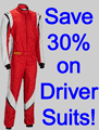 Save 30% on select in-stock Driver's Suits!