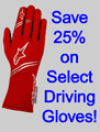 Save 25% on select in-stock Driving Gloves!