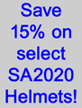 Save 15% on select Snell SA2020 helmets!