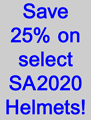 Save 25% on select Snell SA2020 helmets!