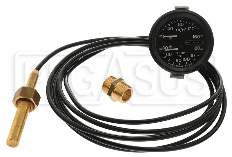 Racetech Oil Temp/Press Gauges - PT1014B7 